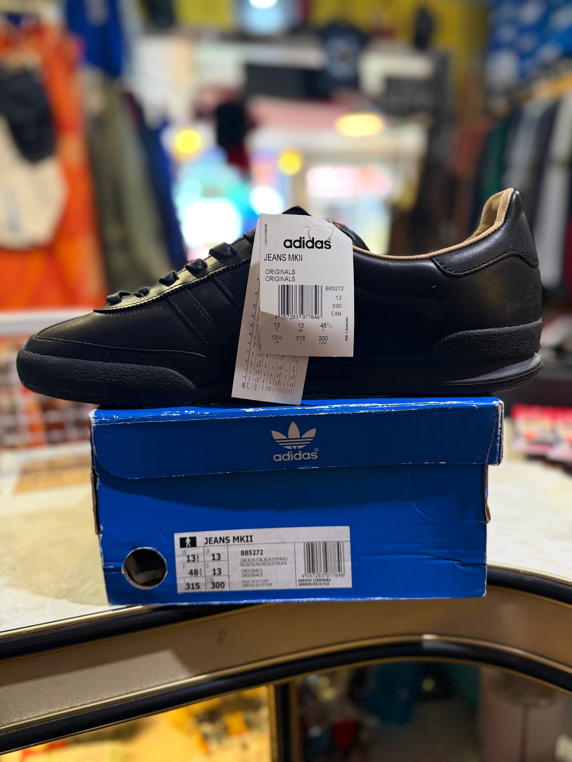 Adidas Jeans MKII Triple Black UK 13