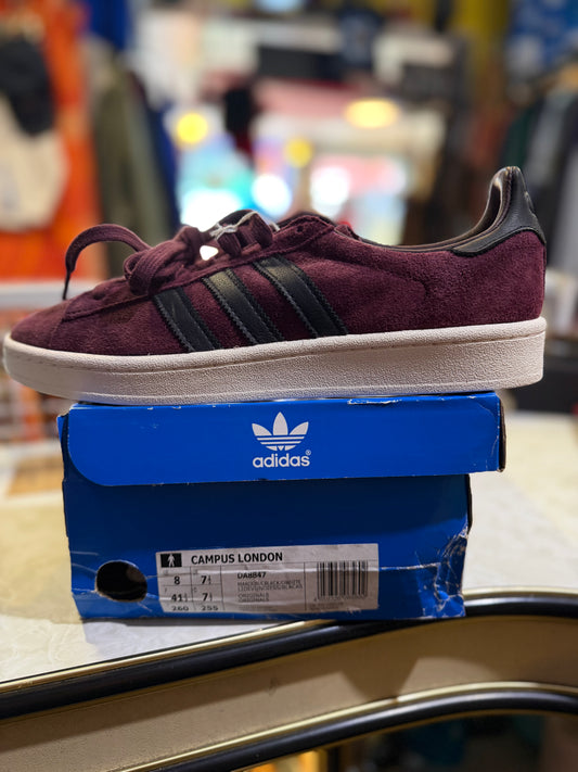 Adidas Campus 'London East' Maroon/Black UK 7.5