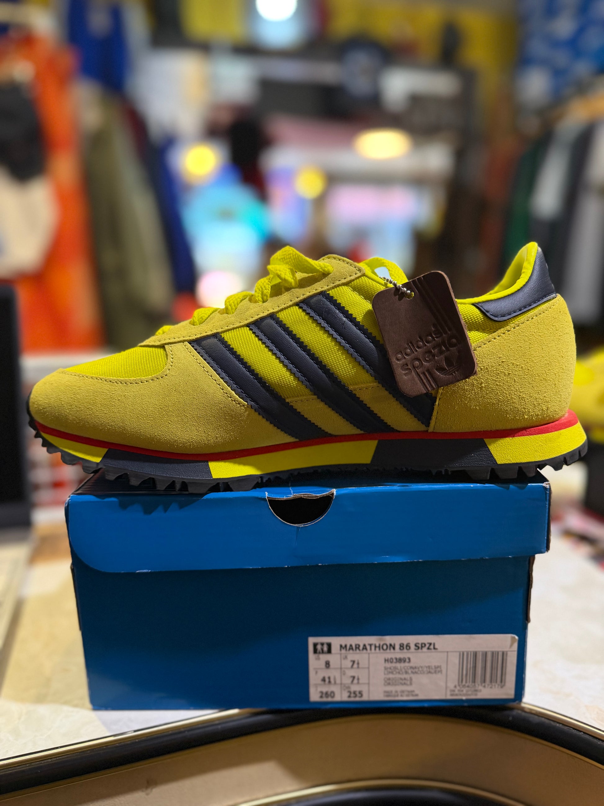 Adidas Marathon 86 SPZL Yellow/Navy UK 7.5