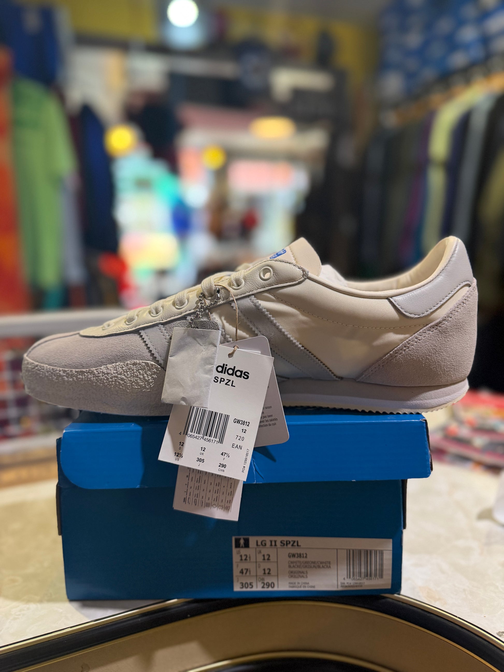 Adidas LG II SPZL Cream White/Grey UK 12