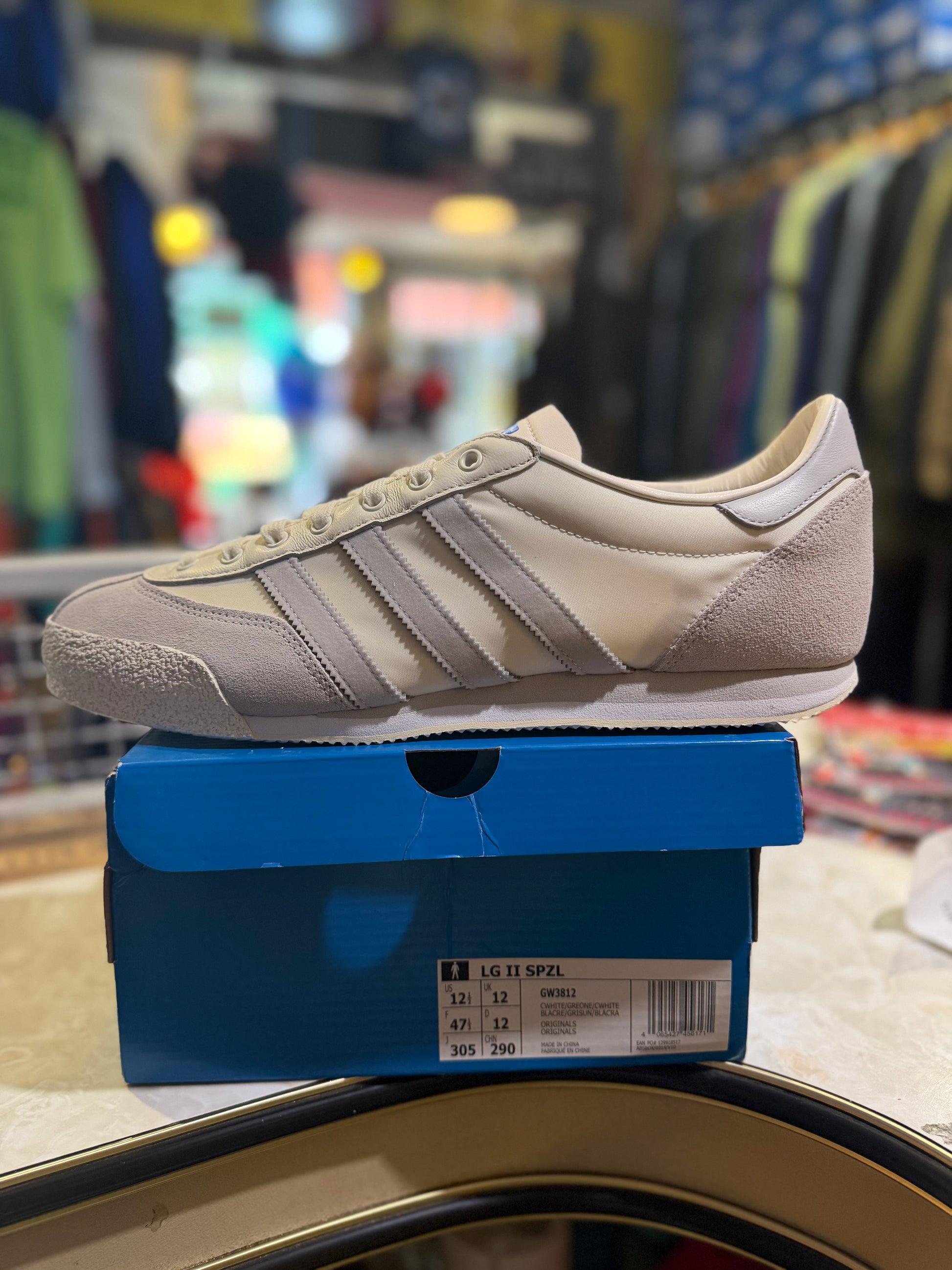 Adidas LG II SPZL Cream White/Grey UK 12