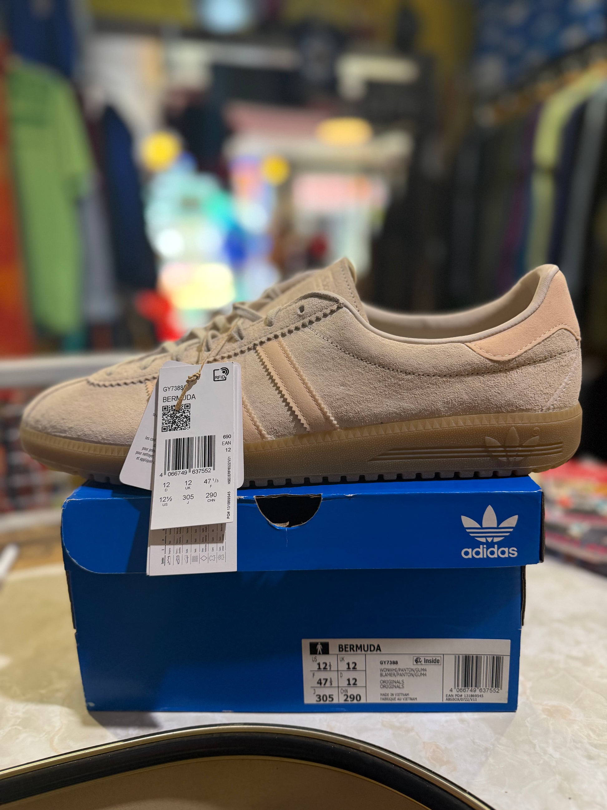 Adidas Bermuda Wonder White/Wonder Taupe UK 12