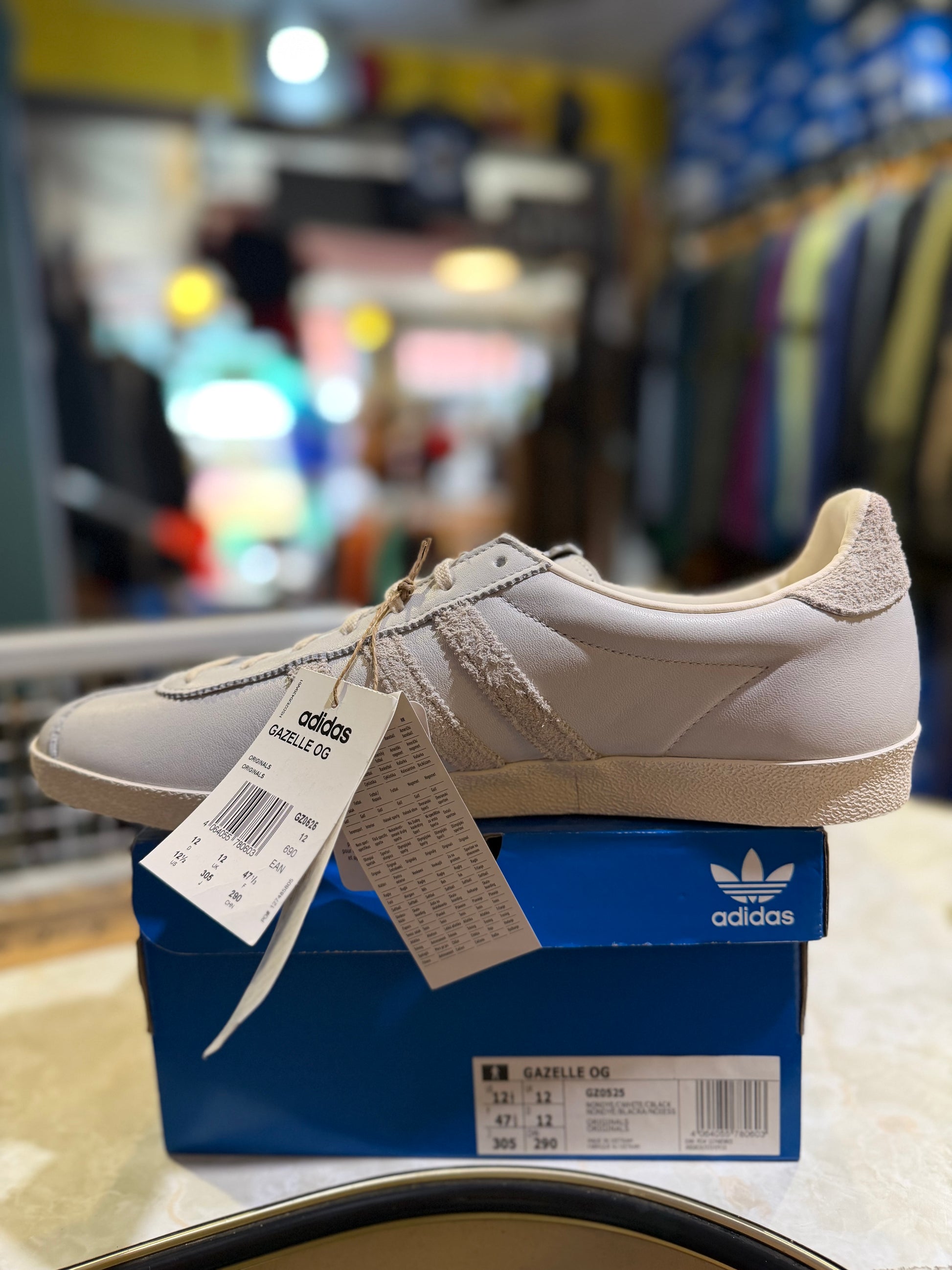 Disney x Adidas Gazelle OG The Little Mermaid Max Off White/Cream Gum UK 12