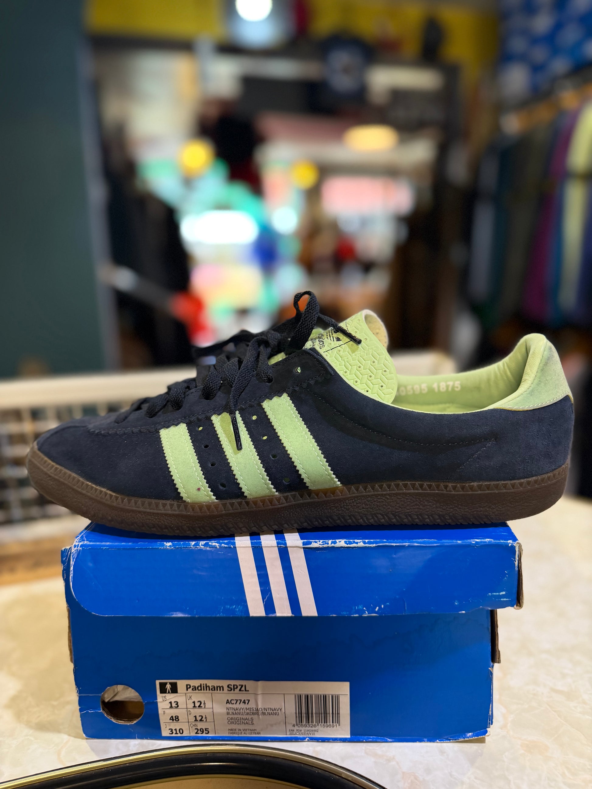 Adidas Padiham SPZL Spring Summer 2018 Navy/Mint Gum UK 12.5