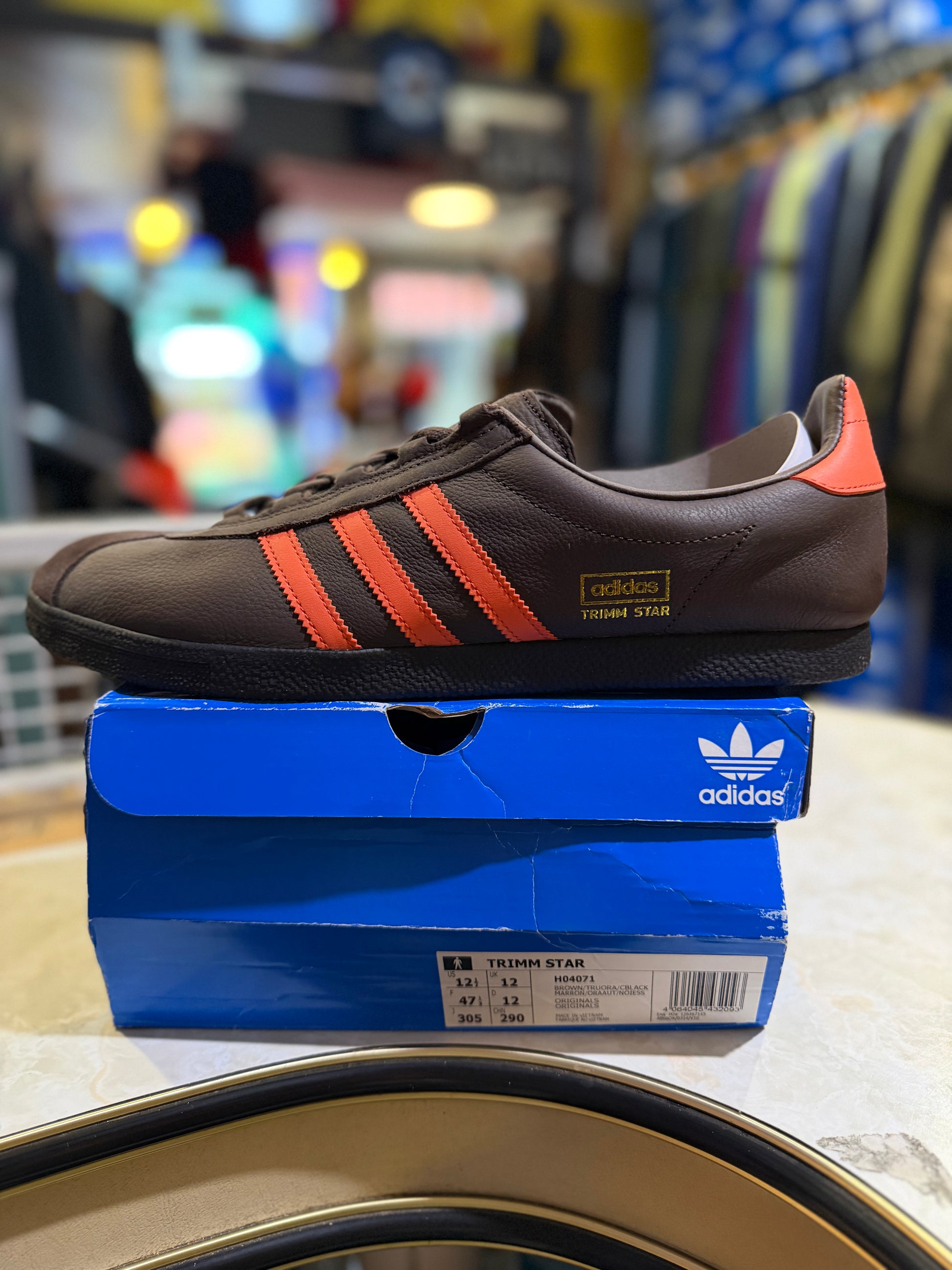 Adidas Trimm Star Lost Ones San Francisco Dark Brown/Orange/Black UK 12