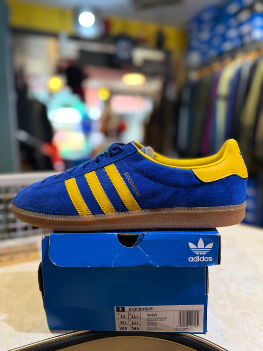 Adidas Stockholm City Series 2021 Reissue Royal Blue/Yellow Gum UK 11.5