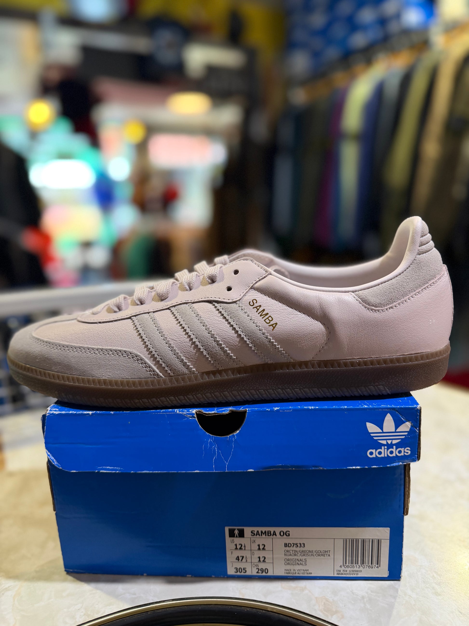 Adidas Samba OG Pink/Grey Gum UK 12