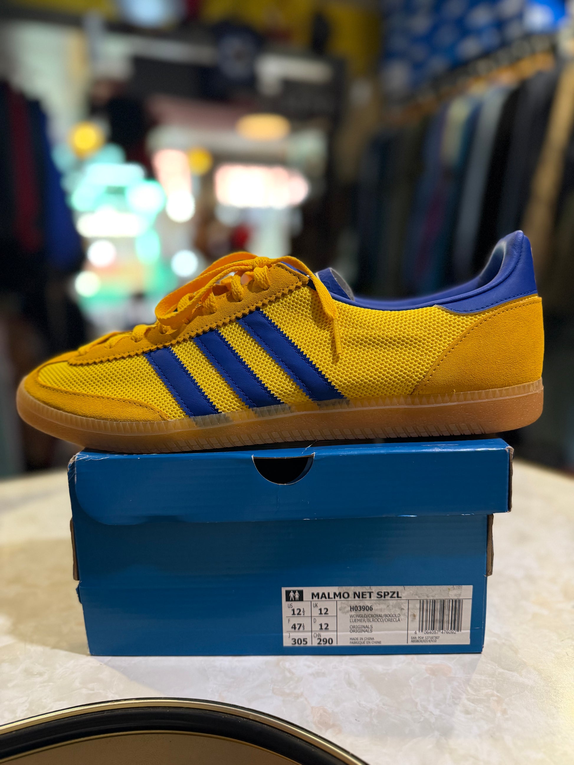 Adidas Malmo Net SPZL Wonder Glow / Collegiate Royal / Bold Gold – UK 12 (H03906)