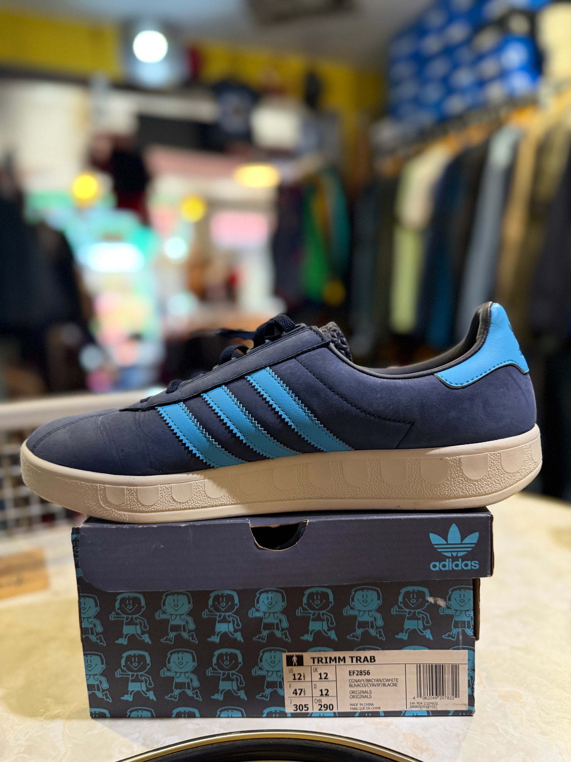 Adidas Trimm Trab "Trimmy" Collegiate Navy/Argentina Blue/Cloud White UK 12