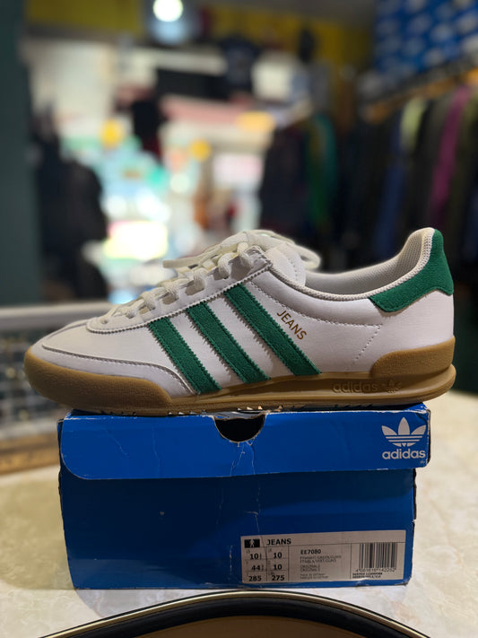 Adidas Jeans Footwear White/Green/Gum UK 10