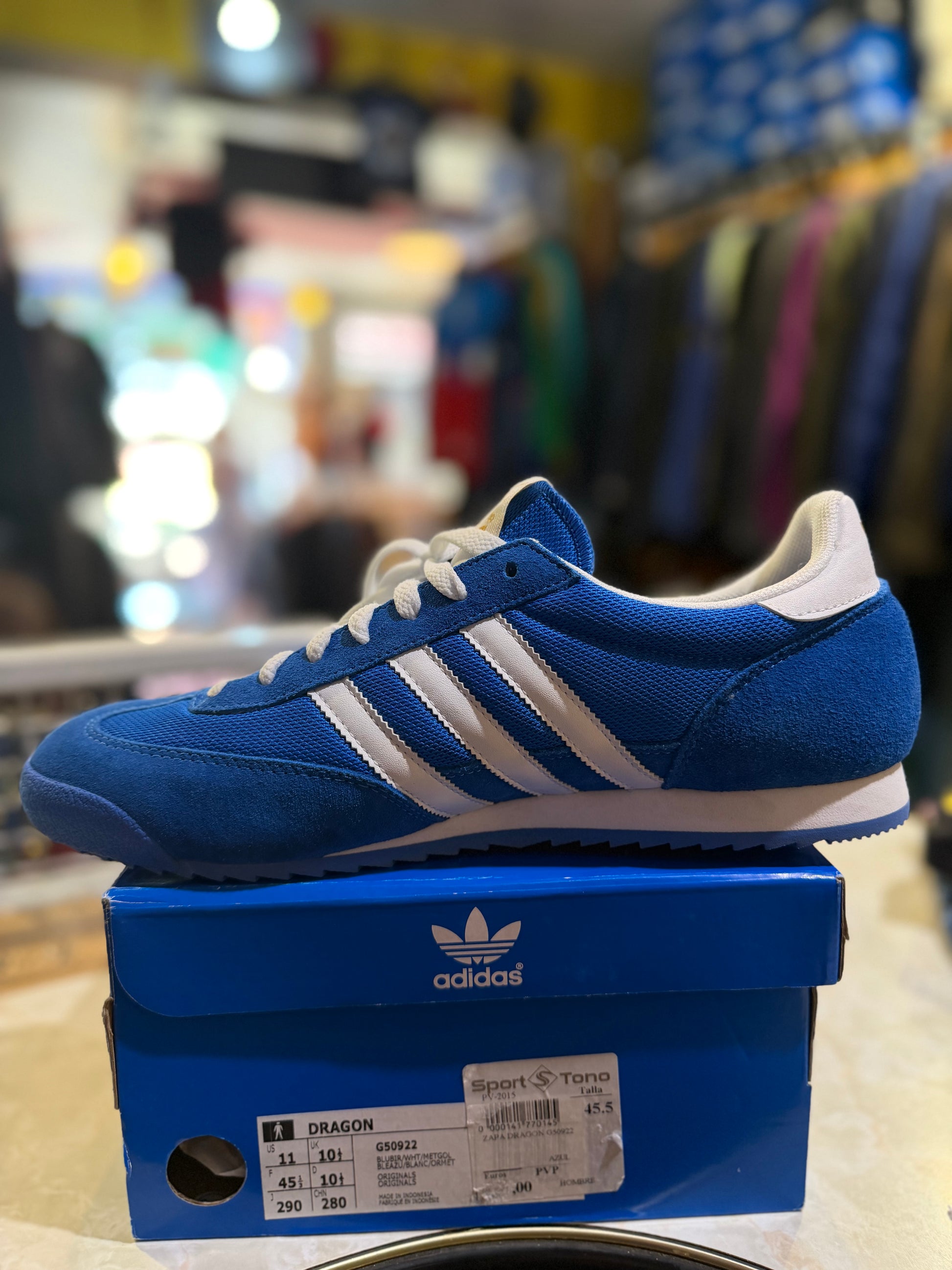 Adidas Dragon Bluebird/White/Metallic Gold UK 10.5