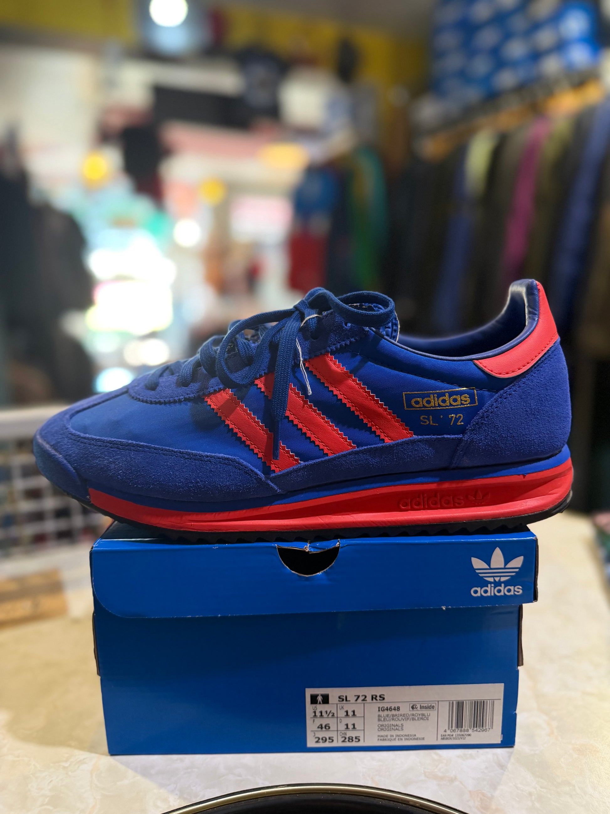 Adidas SL 72 RS Blue/Bright Red/Royal Blue UK 11