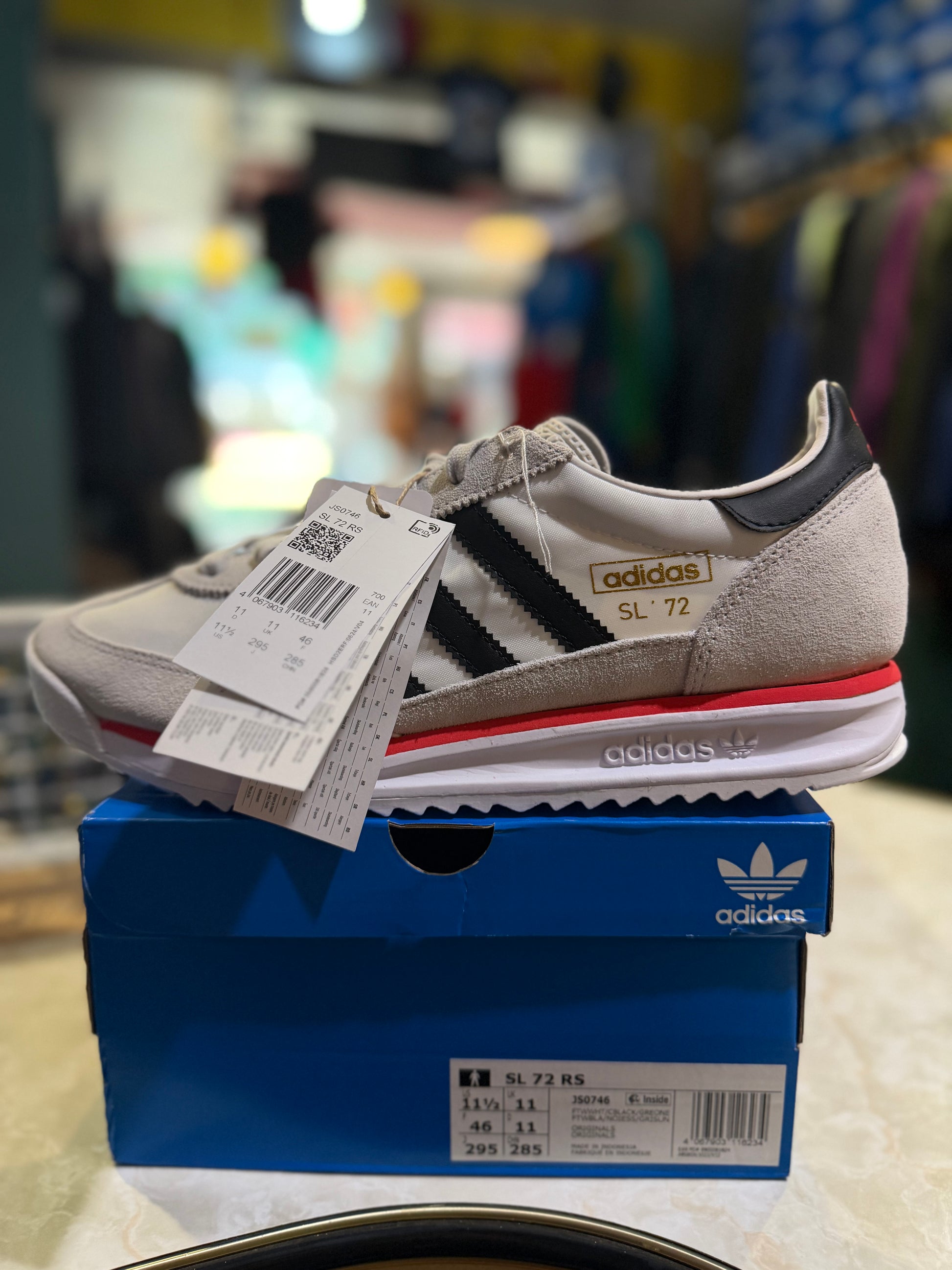 Adidas SL 72 RS Footwear White/Core Black/Grey One UK 11