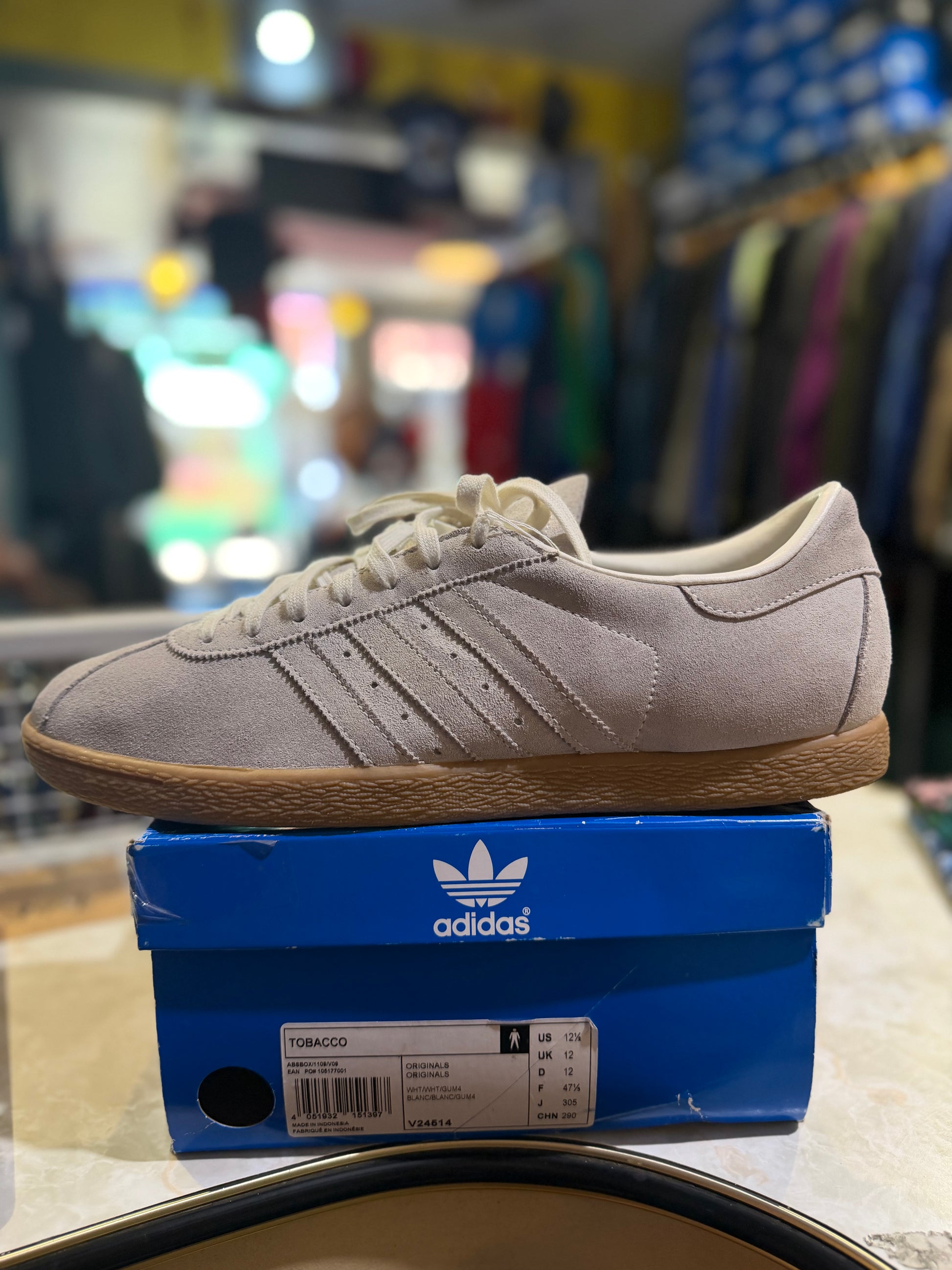 Adidas Tobacco "White Ant" White/White/Gum4 UK 12