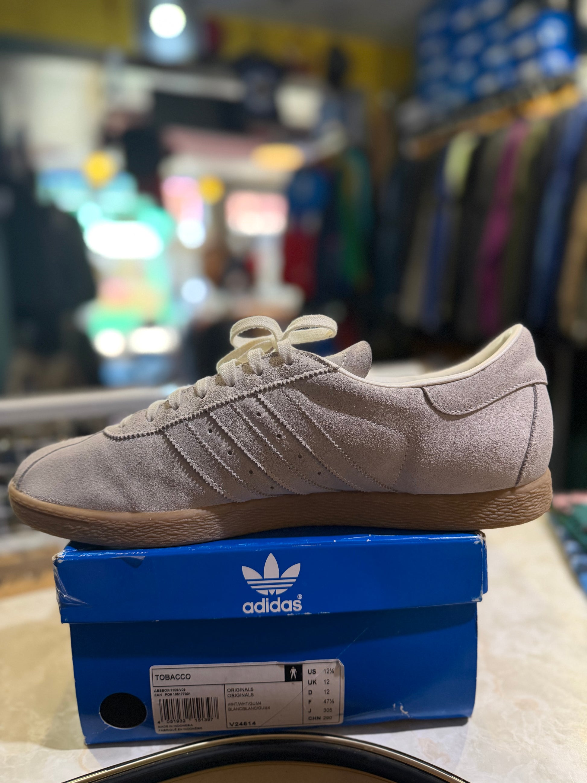 Adidas Tobacco "White Ant" White/White/Gum4 UK 12