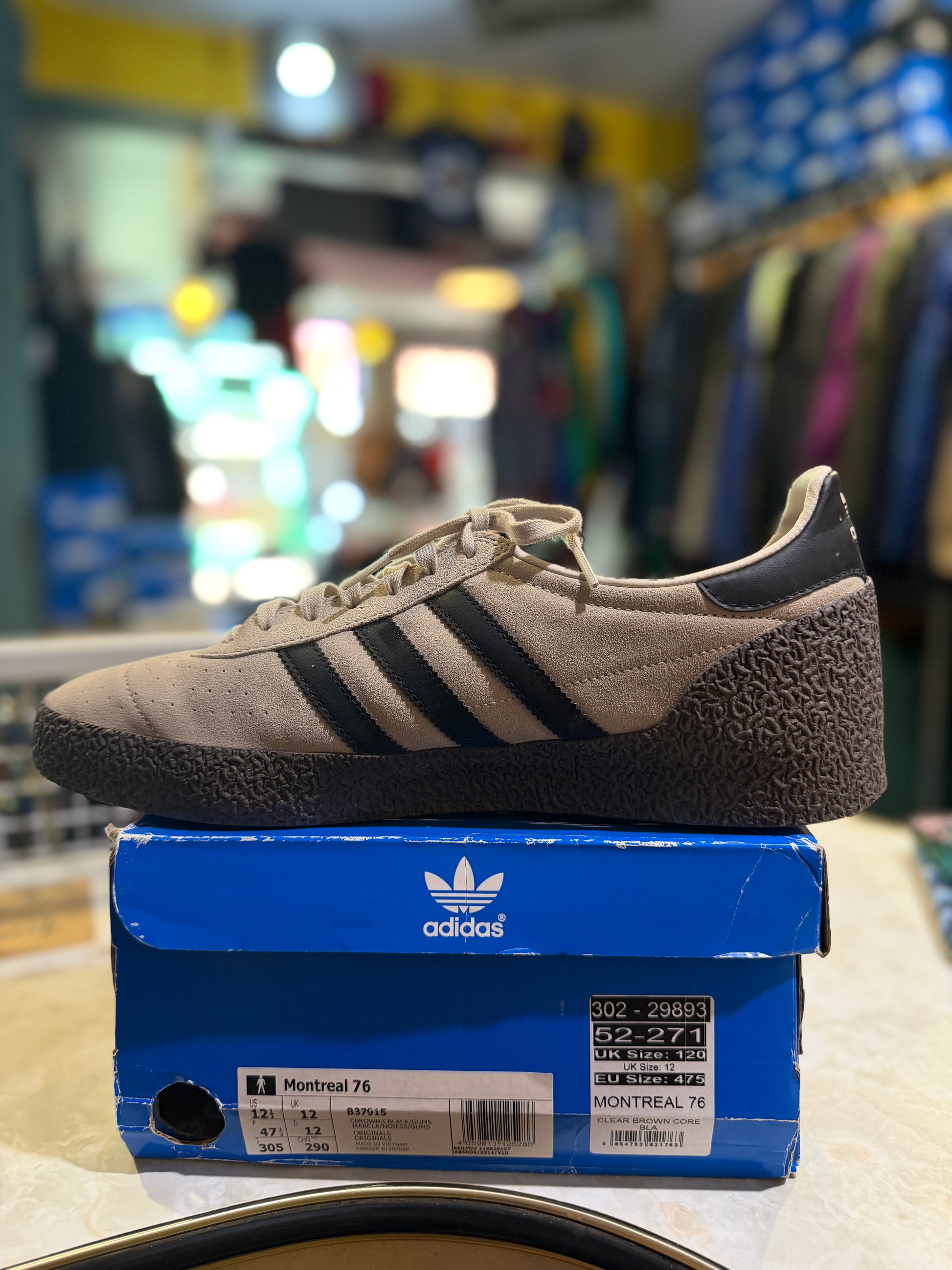 Adidas Montreal 76 Clear Brown/Core Black UK 12