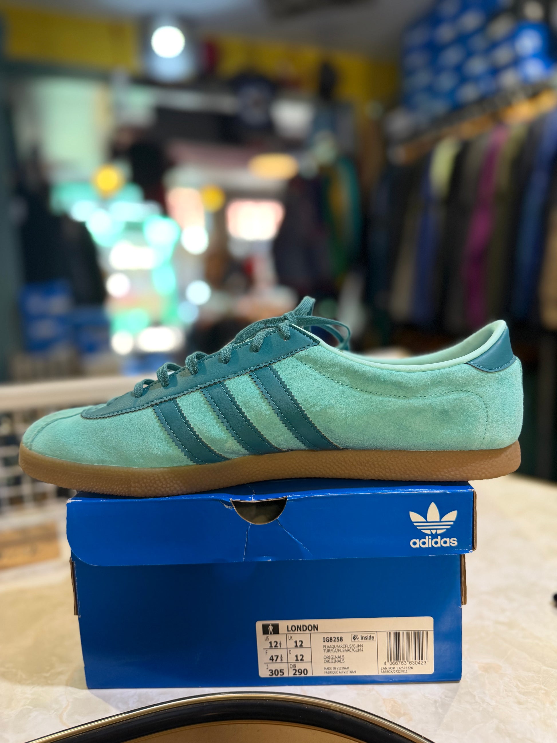 Adidas London Flash Aqua/Arctic Fusion/Gum4 UK 12