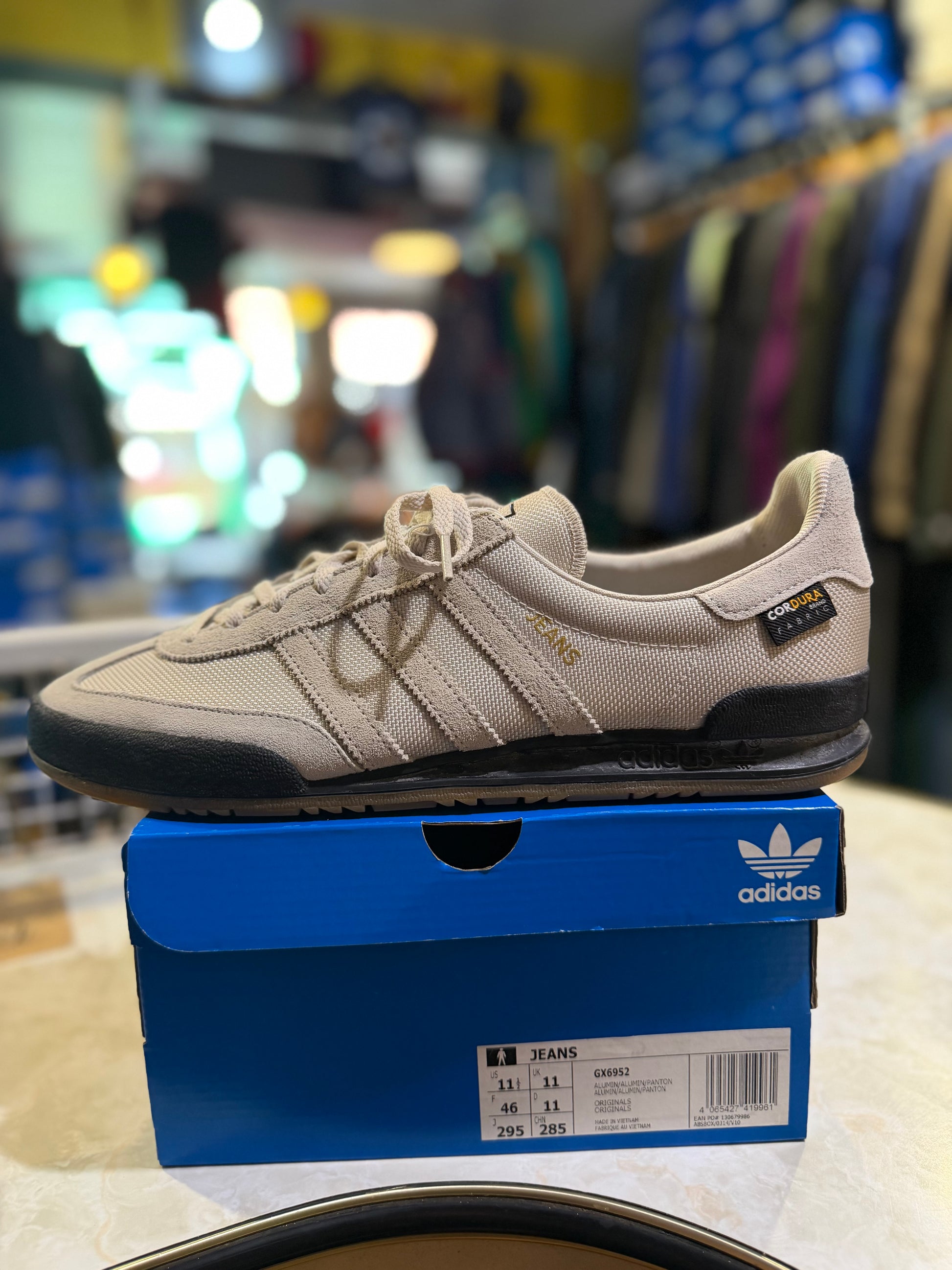 Adidas Jeans Aluminium/Aluminium/Core Black UK 11