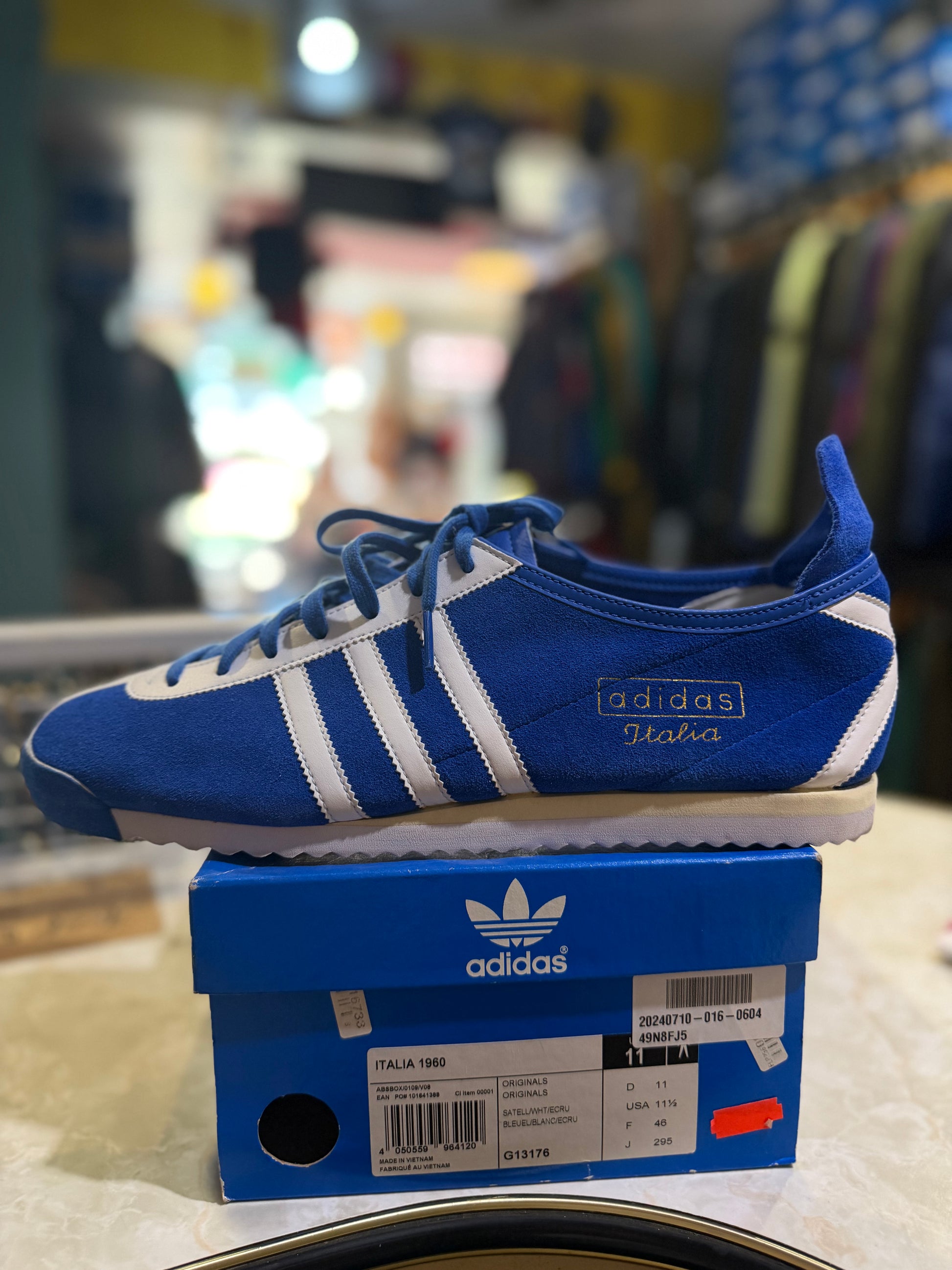 Adidas Italia 1960 Satellite Blue/White/Ecru UK 11