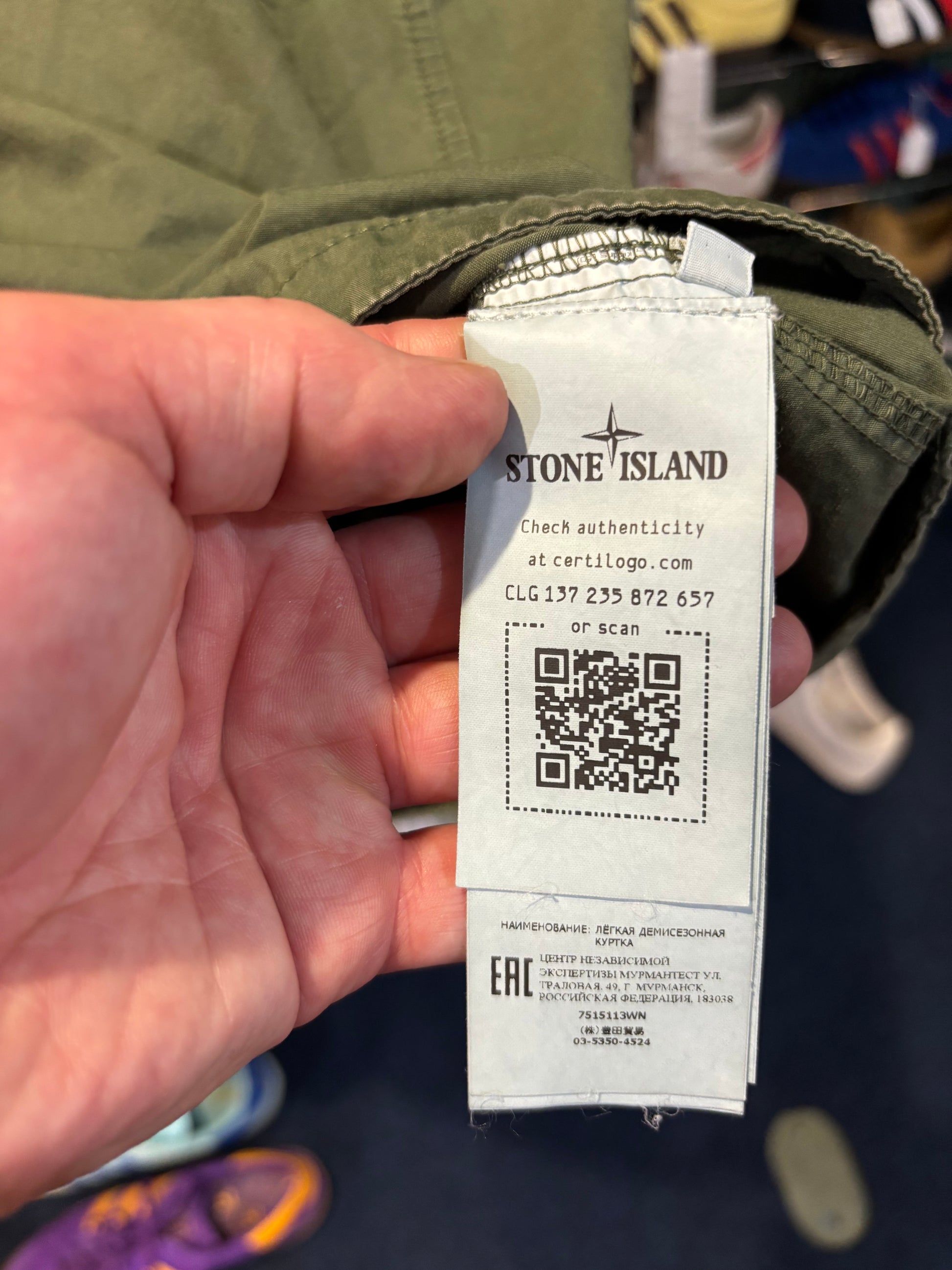 Stone Island Garment Dyed Twin Pocket Zip Overshirt Olive/Khaki AW21 Label 3XL (Fits XL-2XL)