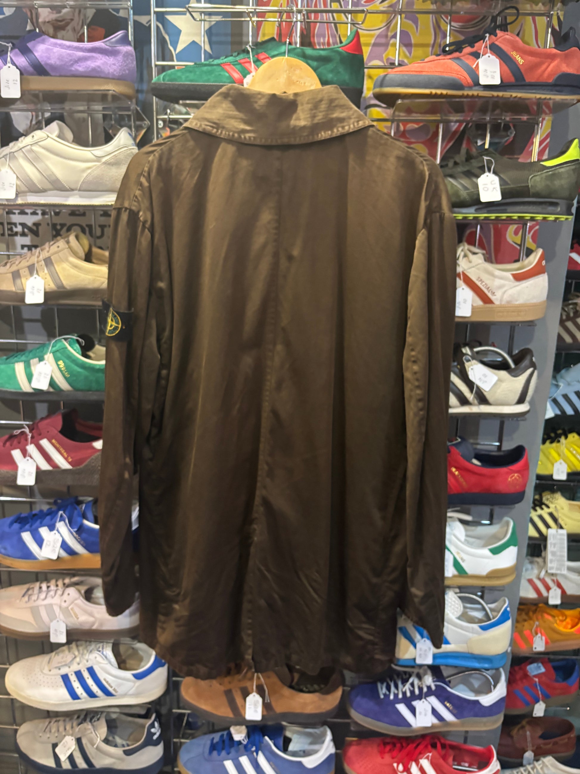 Stone Island x C.P. Company Double Breasted Jacket Dark Olive - Back