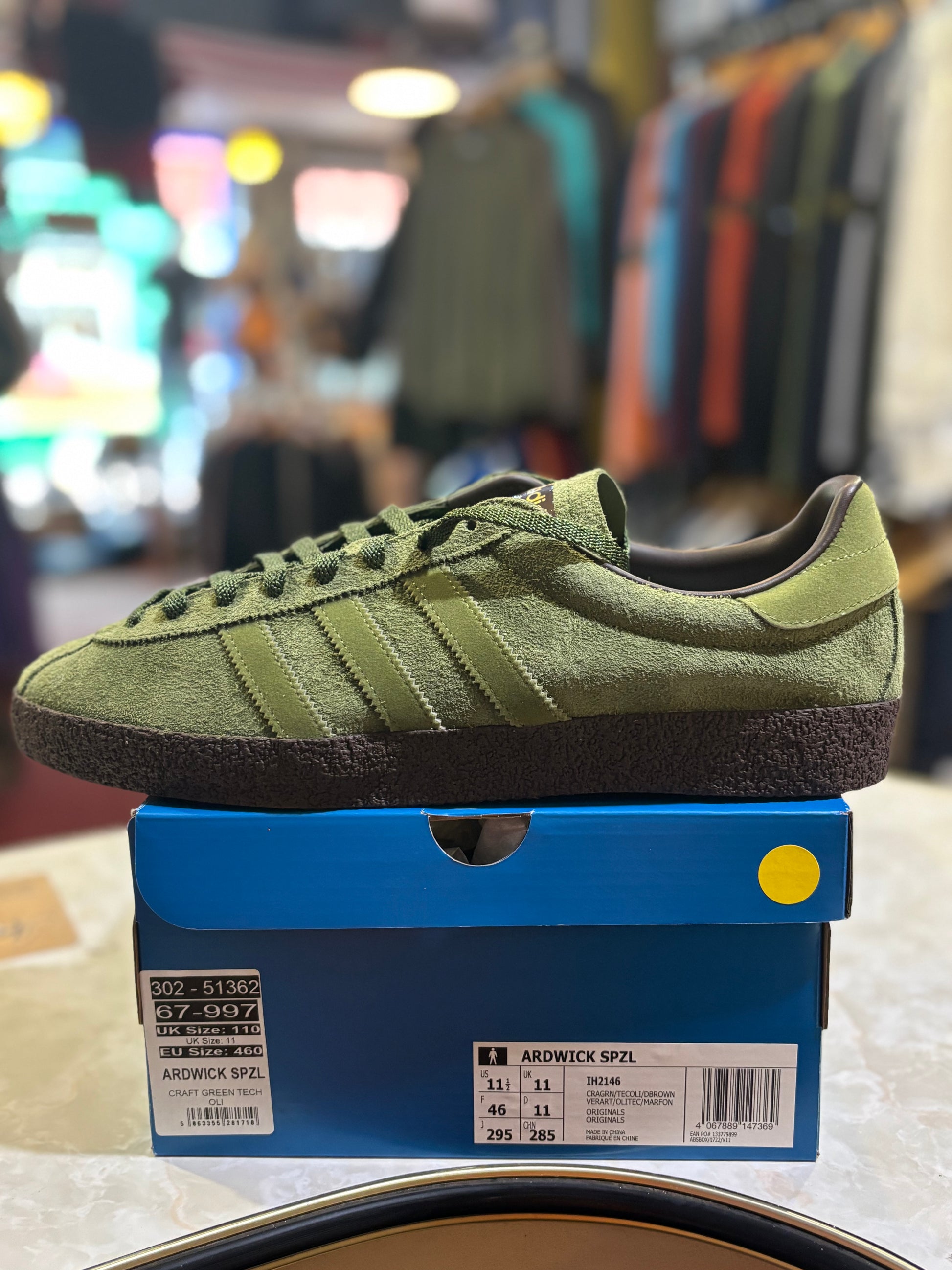 Adidas Ardwick SPZL IH2146 Craft Green Dark Brown UK 11 - Side View