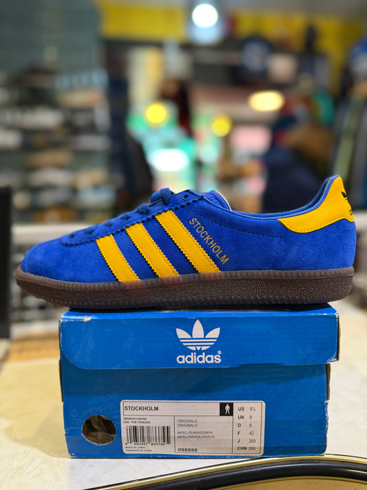 Adidas Originals Stockholm Satellite Sunshine - Side profile on box