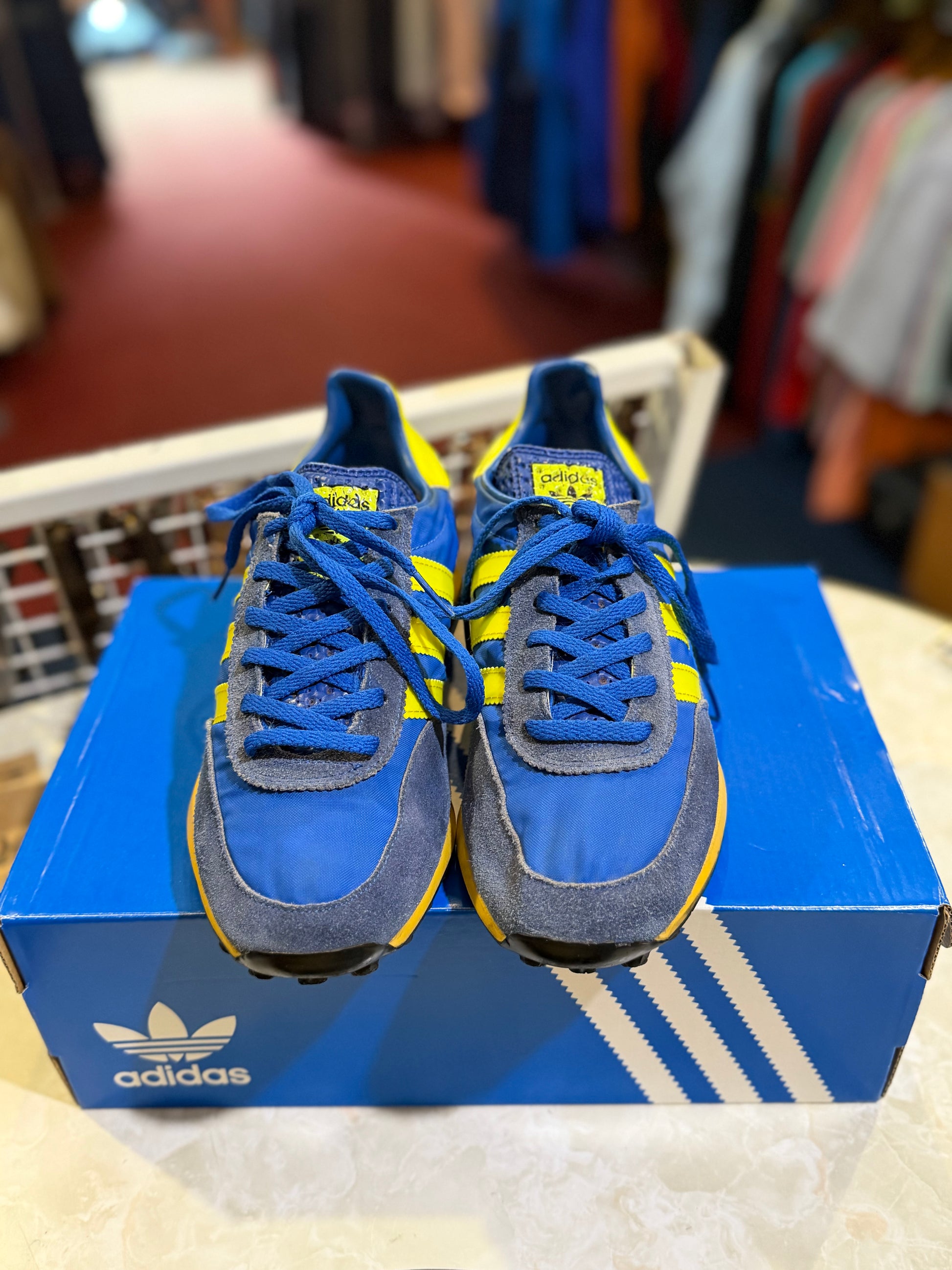 Adidas TRX McVicar side profile on box