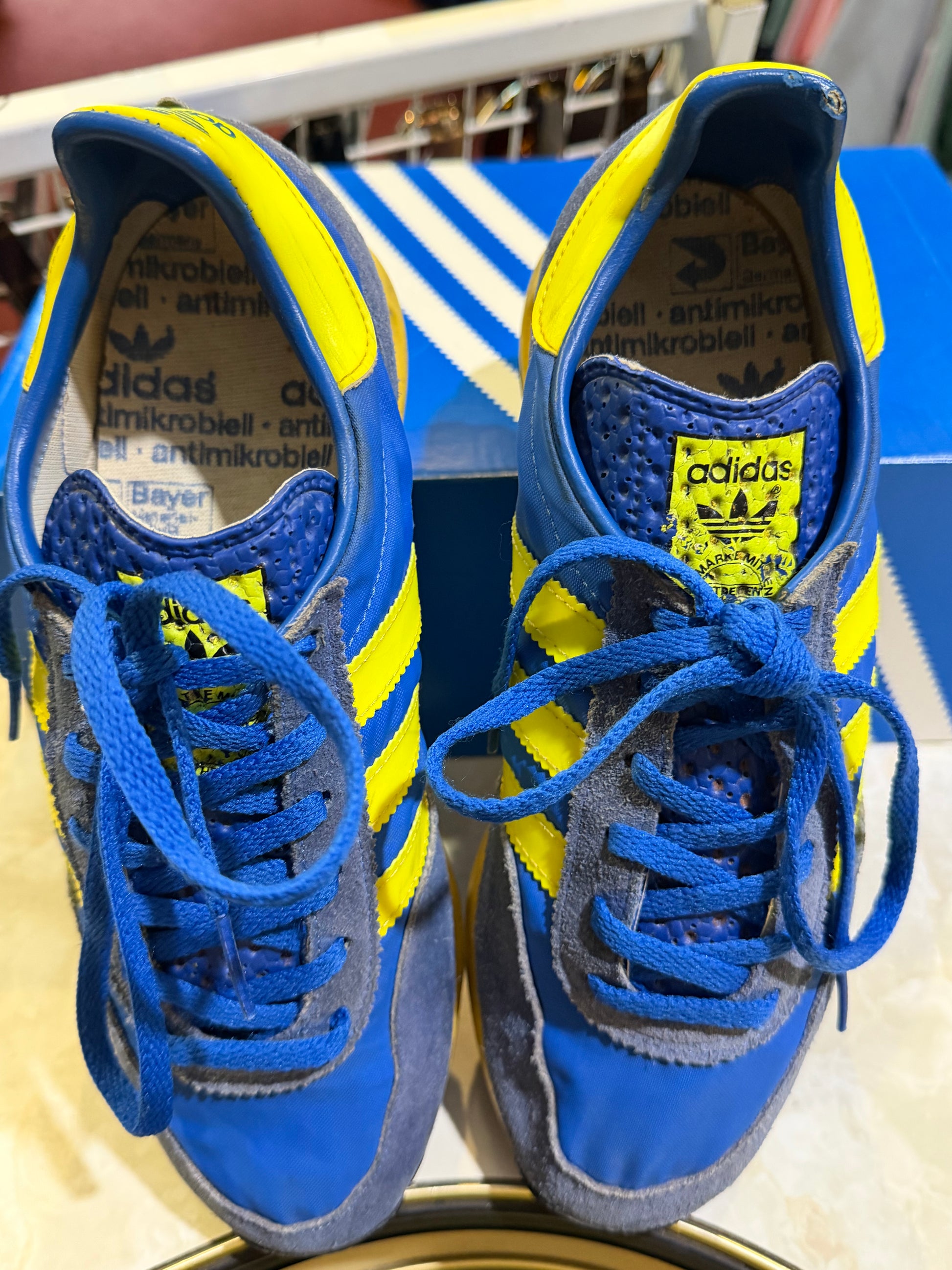 Adidas TRX McVicar top view showing tongue label