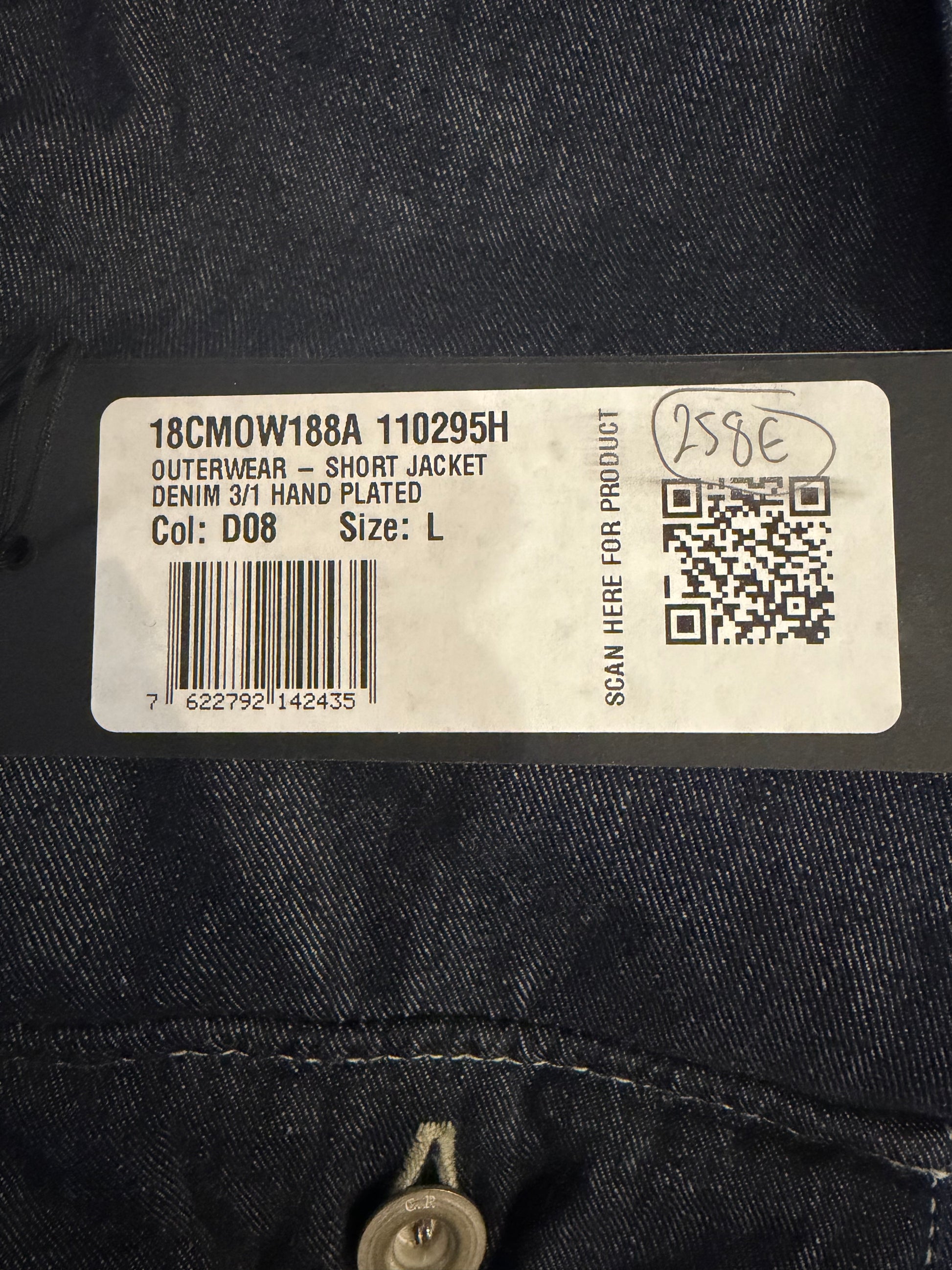 C.P. Company Denim Jacket Indigo Blue - Care Label