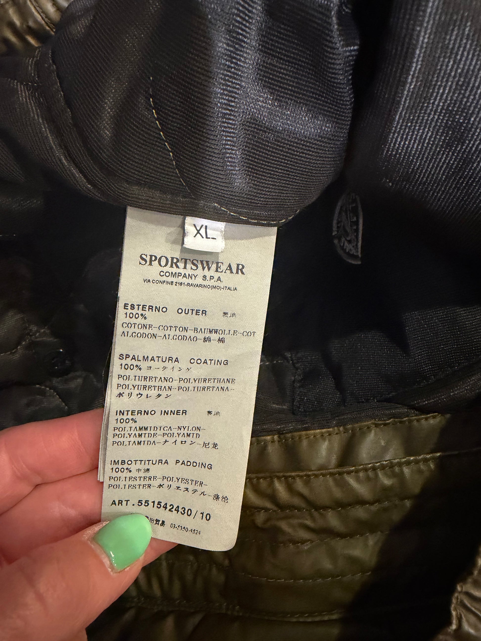 Stone Island Mussola Gommata Jacket - Care Label