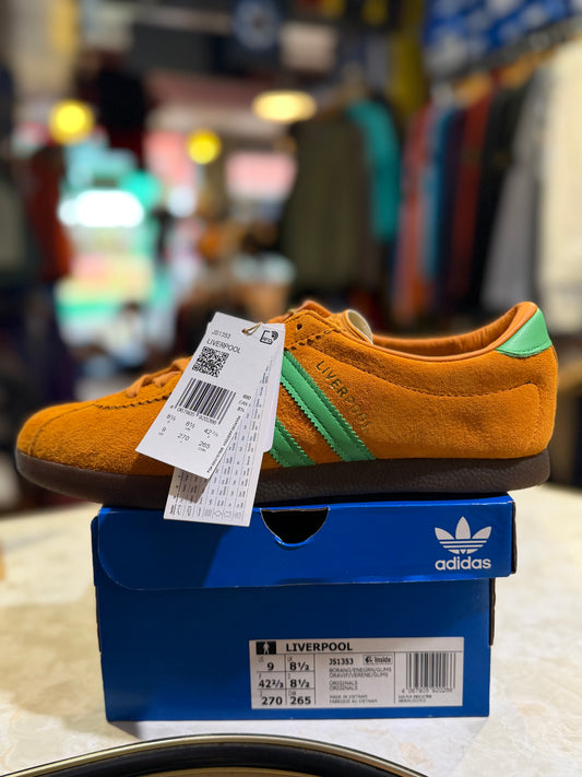 size? x Adidas Liverpool Borang Enegran Gum UK 8.5 JS1353 - side view with tags