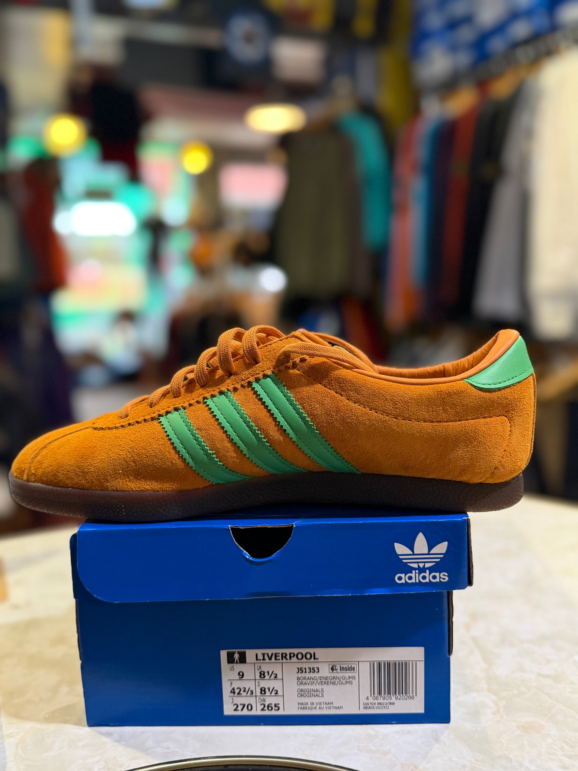 size? x Adidas Liverpool Borang Enegran Gum UK 8.5 JS1353 - clean side profile