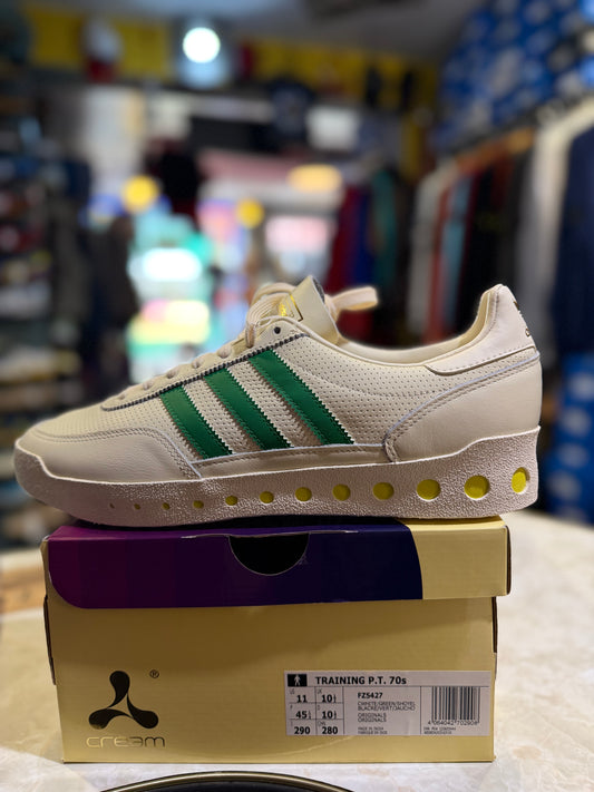 Adidas Training PT 70s x Cream FZ5427 White Green - side view on box