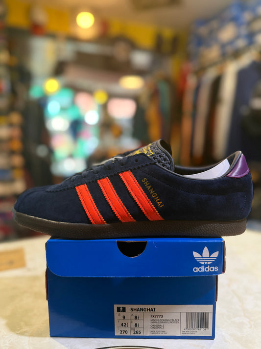 Adidas Shanghai FX7773 UK 9 with retail tags and extra laces