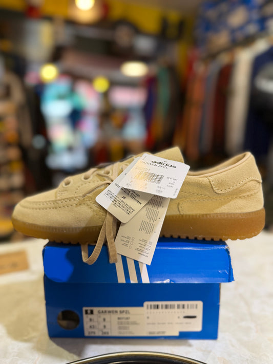 Adidas Garwen SPZL BD7187 Dune / Gum UK 9 with attached tags and original box