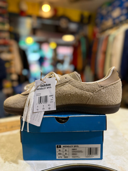 Adidas Wensley SPZL IG8937 UK 9 with original tags and blue Spezial box