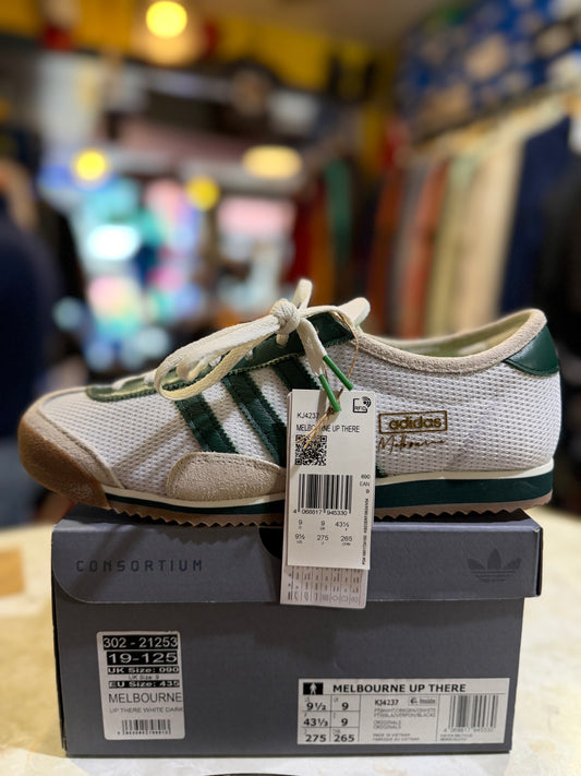 Adidas Melbourne x UP THERE KJ4237 Footwear White / Dark Green / Off White UK 9 with original tags