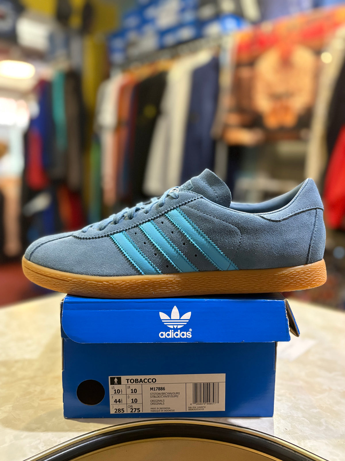 Adidas Tobacco M17886 Grey Light Blue trainers in original box