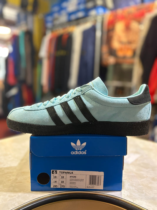 Adidas Topanga AF4296 Clear Aqua Core Black trainers in original box