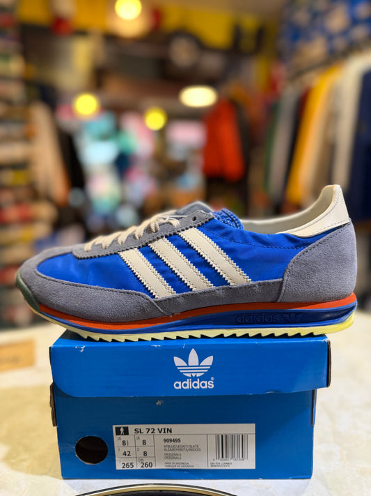 Adidas SL 72 Vintage 909495 UK 8, side view with tags on box
