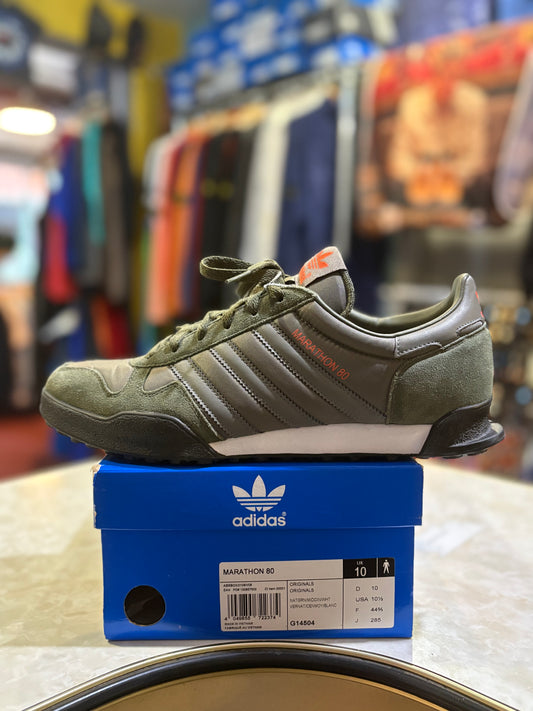 Adidas Marathon 80 G14504 Natural Green UK 10 side profile on box