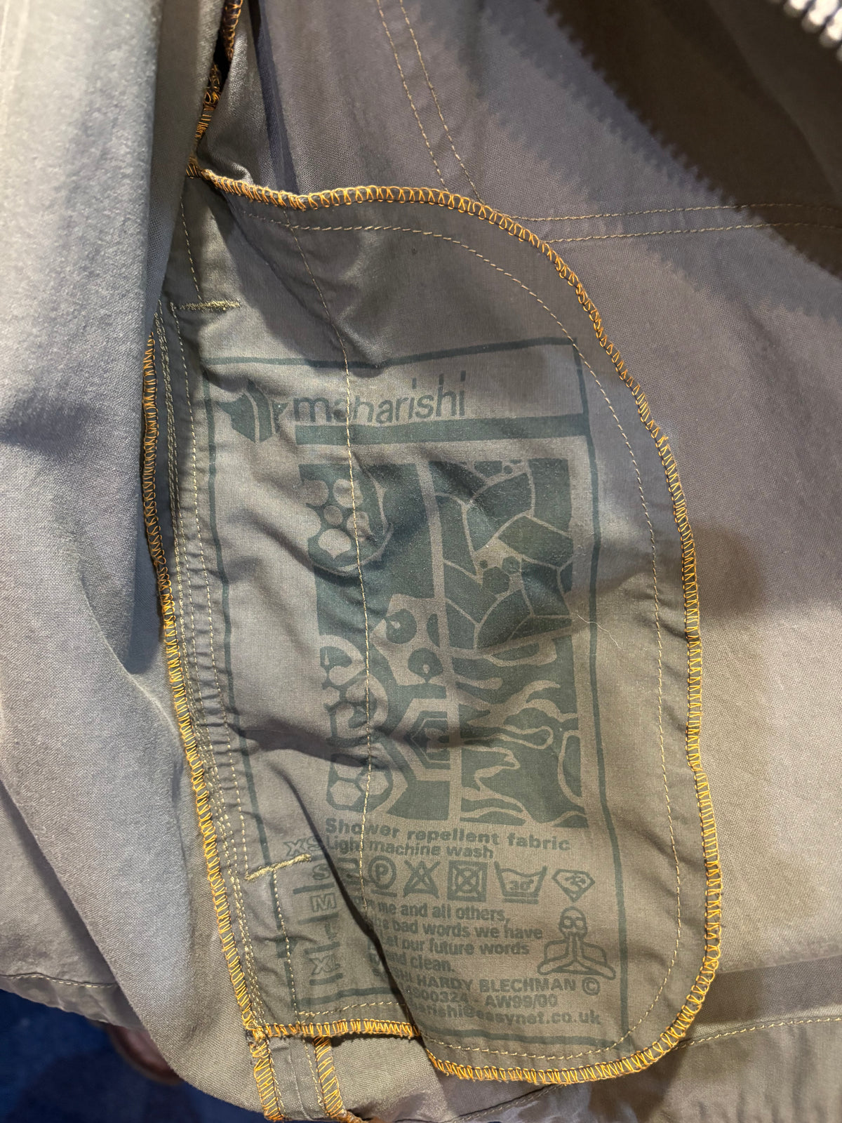 Maharishi - Asymmetric Curved Hem Jacket - Khaki Green - L