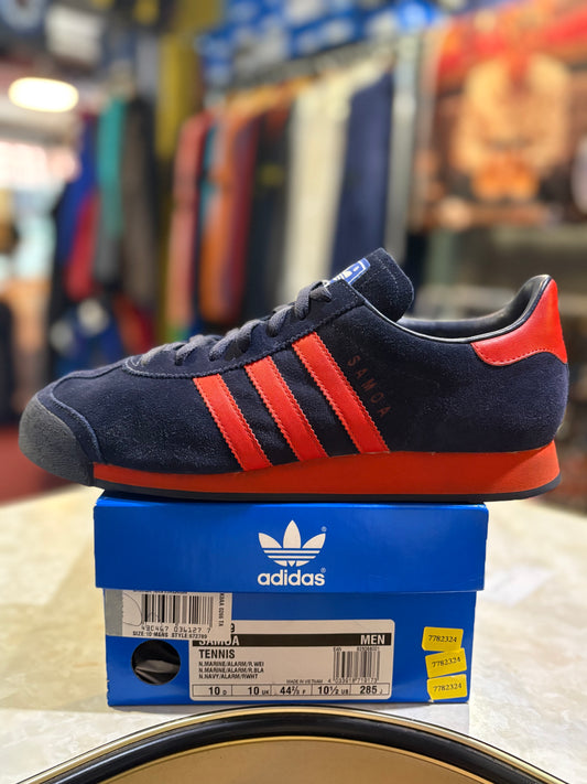 Adidas Samoas Tennis - Night Navy / Alarm / Raw White - UK 10
