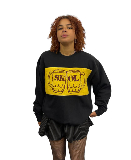 Reworked Retro Skol Lager Brand Sweatshirt