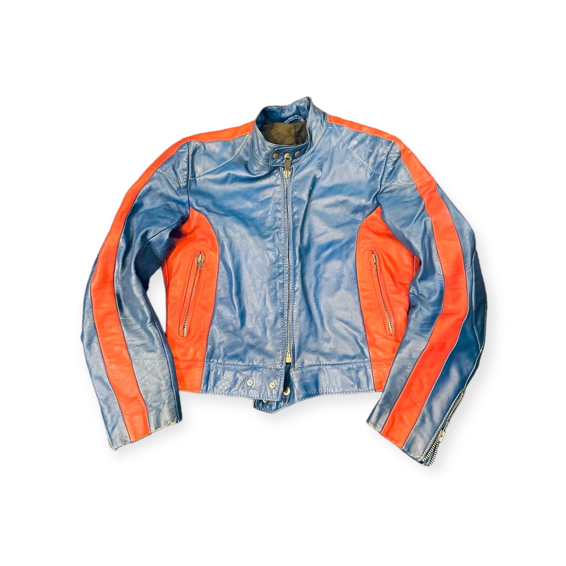 1970s Vintage Biker Jacket and Trousers Set