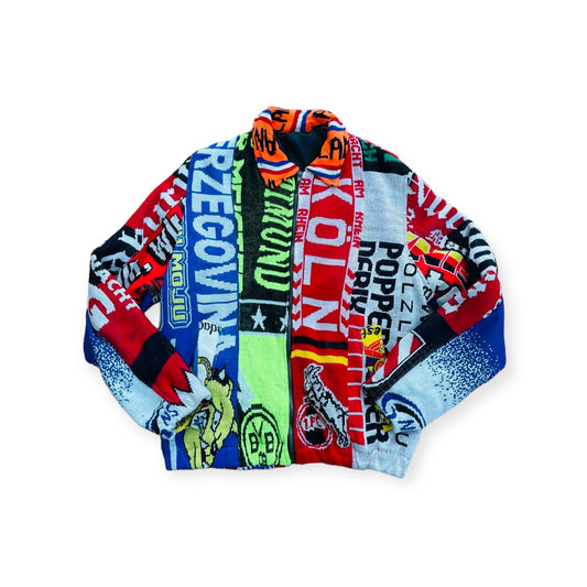 Football Scarf Reworked Jacket