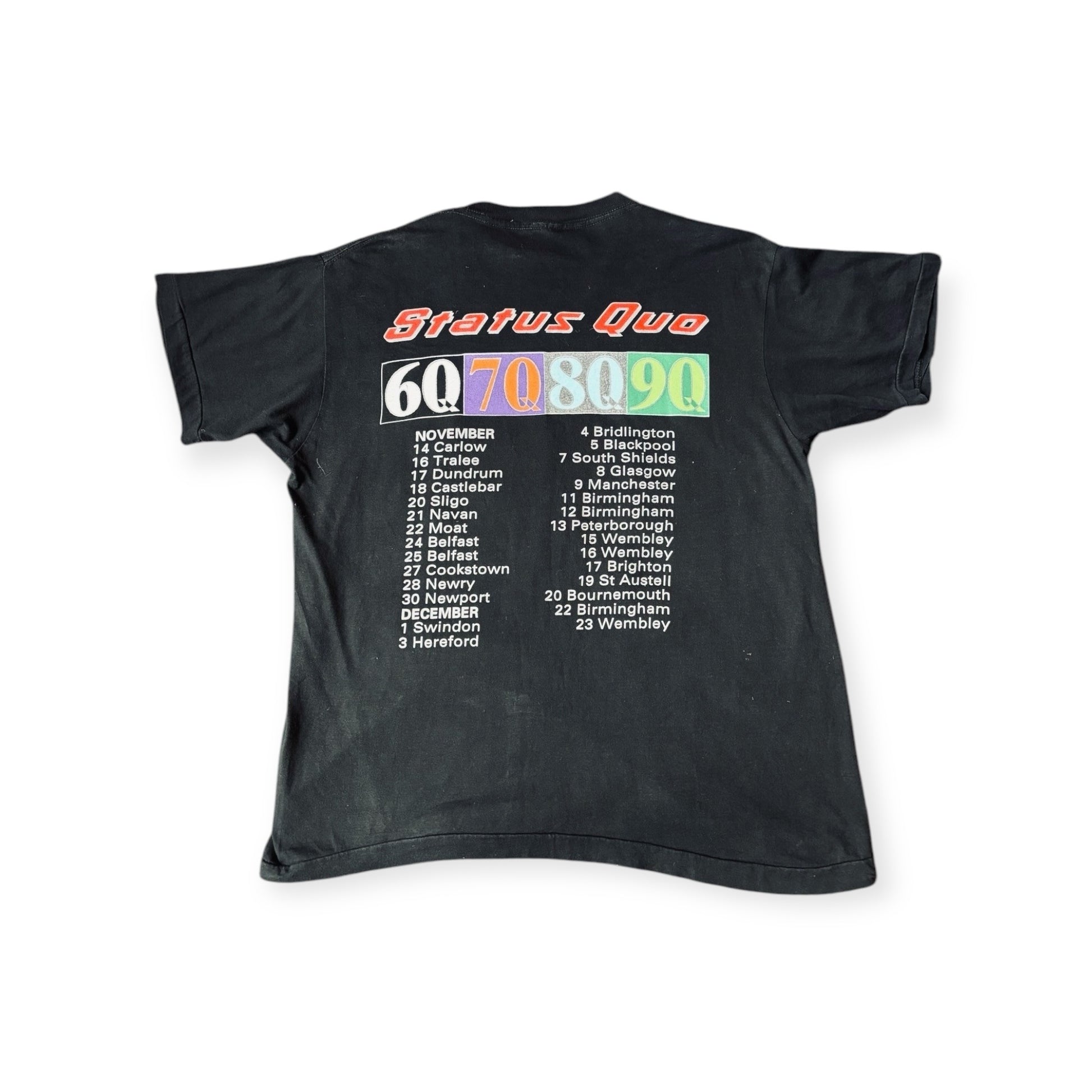 Status Quo Rockin' All Over the Years 1990 Tour T-Shirt