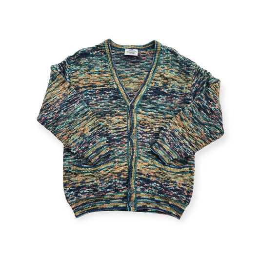 Missoni Italy Coogi-Style 90s V-Neck Cardigan