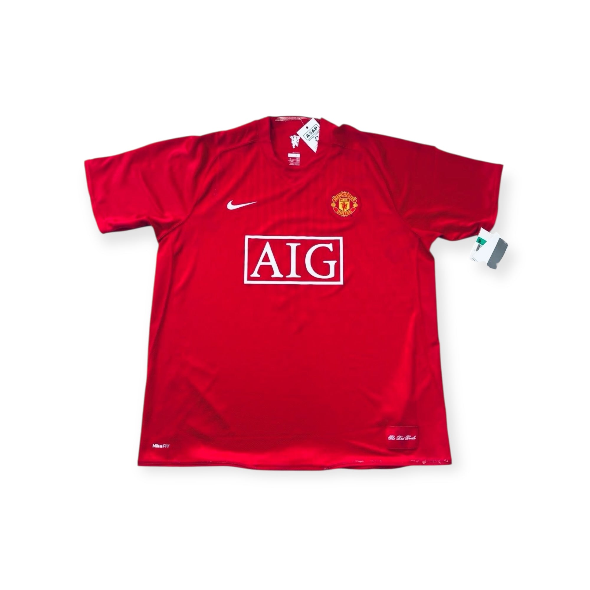 Manchester United 07/09 Rio Ferdinand Signed Home Football Shirt